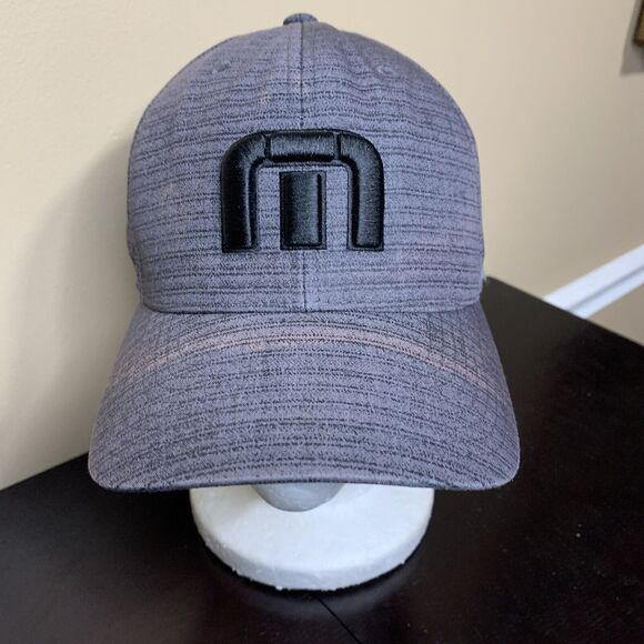 Travis Mathew Hat Cap 110 Flex Fit Adult  Gray Snapback - Picture 1 of 9